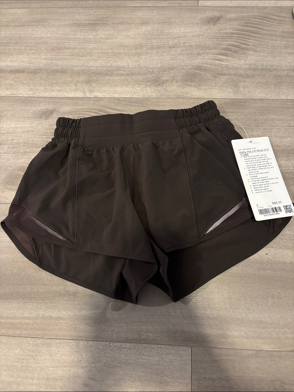 lululemon athletica Black Women's Athletic Shorts with Elastic Waist